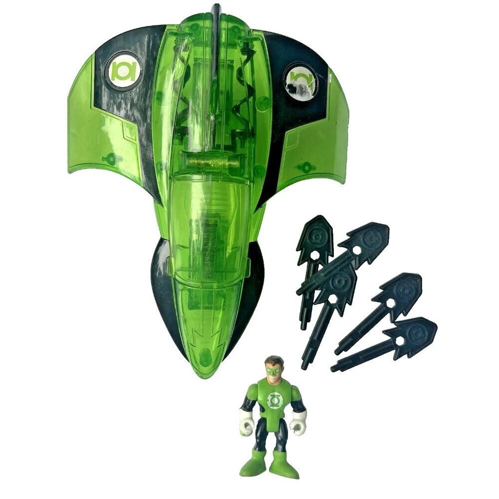 Imaginext DC Comics Green Lantern Jet, Figure & 5 Missiles